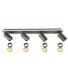 Spotlight ceiling lamps - Light Prestige Parma ceiling lamp 4xGU10 + 1xLED black LP-0612/4C BK - product 13