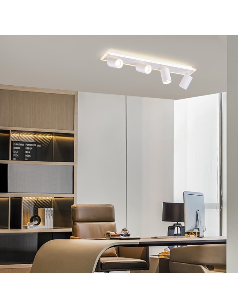 Spotlight ceiling lamps - Light Prestige Parma ceiling lamp 4xGU10 + 1xLED white LP-0612/4C WH - product kolory-swiatla.pl 3