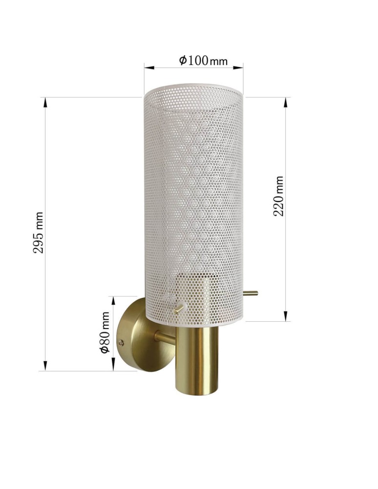Wall lamps with lampshade - Light Prestige Wall lamp Tirana 1xE27 white LP-945/1W WH - product kolory-swiatla.pl 6