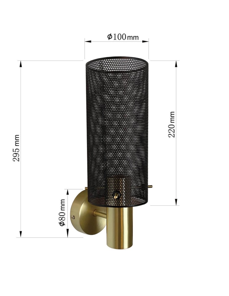 Wall lamps with lampshade - Light Prestige Wall lamp Tirana 1xE27 black LP-945/1W BK - product kolory-swiatla.pl 6