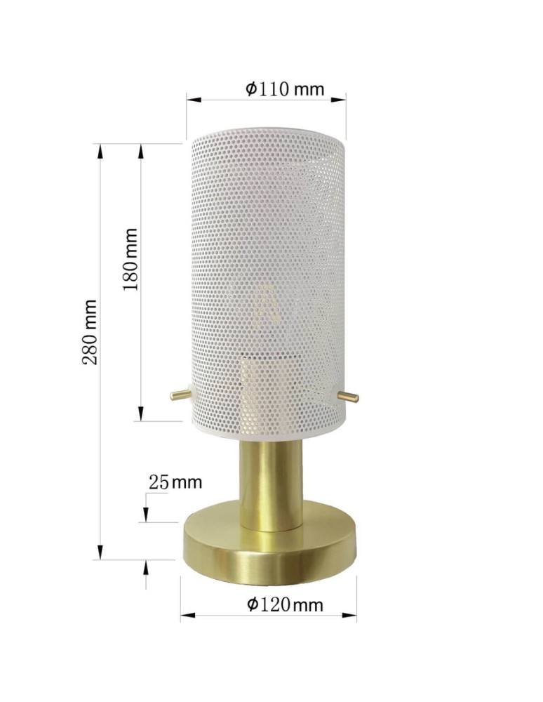 Nightlights - Light Prestige Tirana table lamp 1xE27 white LP-945/1T WH - product kolory-swiatla.pl 5