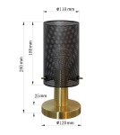 Nightlights - Light Prestige Tirana table lamp 1xE27 black LP-945/1T BK - product 5