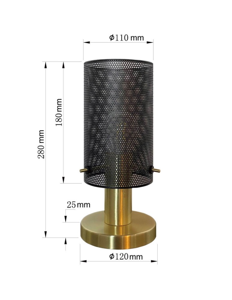 Nightlights - Light Prestige Tirana table lamp 1xE27 black LP-945/1T BK - product kolory-swiatla.pl 5