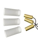 Pendant lamps on a strip - Light Prestige Tirana 3xE27 line white pendant lamp LP-945/3L WH - product 3