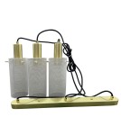 Pendant lamps on a strip - Light Prestige Tirana 3xE27 line white pendant lamp LP-945/3L WH - product 4