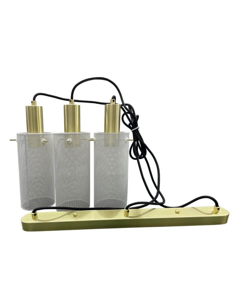 Pendant lamps on a strip - Light Prestige Tirana 3xE27 line white pendant lamp LP-945/3L WH - product kolory-swiatla.pl 4