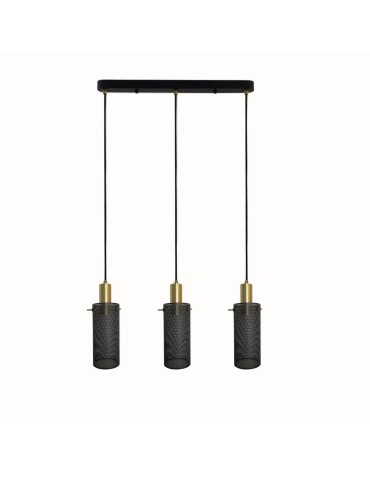 Light Prestige Tirana 3xE27 line black pendant lamp LP-945/3L BK
