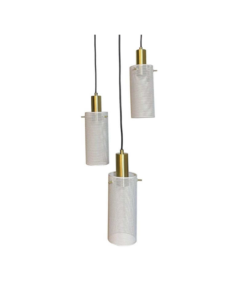 Triple pendant lamps - Light Prestige Tirana pendant lamp 3xE27 white LP-945/3P WH - product kolory-swiatla.pl 3