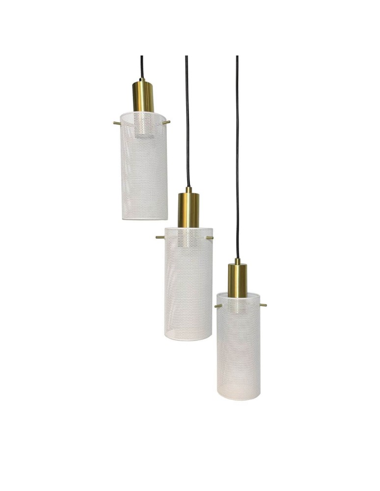 Triple pendant lamps - Light Prestige Tirana pendant lamp 3xE27 white LP-945/3P WH - product kolory-swiatla.pl 5