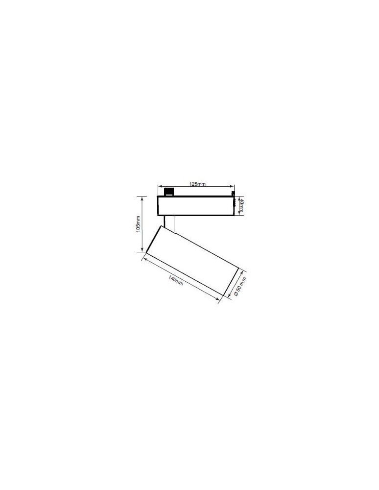 Lamps for 1 phase busbars - Light Prestige Aries spotlight S for 1F rail black LP-8636S BK 1xLED black - product kolory-swiatla.pl 3