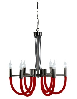Light Prestige Como 6xE14 red pendant lamp LP-90103/6P RED