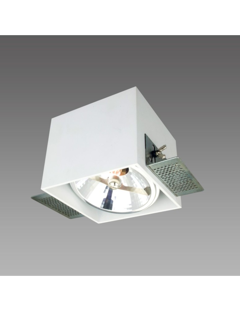 Frameless flush-mounted lamps - trimless - Light Prestige Corleto 1 flush-mounted G9 white LP-9S22/1R WH - product kolory-swiatla.pl 1
