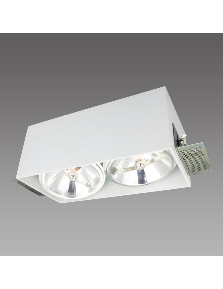 Frameless flush-mounted lamps - trimless - Light Prestige Corleto 2 flush-mounted G9 white LP-9S22/2R WH - product kolory-swiatla.pl 1