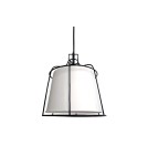 Pendant lamps - Light Prestige Dritto pendant small white E27 white LP-123/1P S WH - product 1
