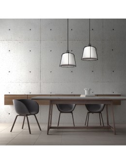 Light Prestige Dritto wisząca mała biała E27 biały LP-123/1P S WH - produkt 2