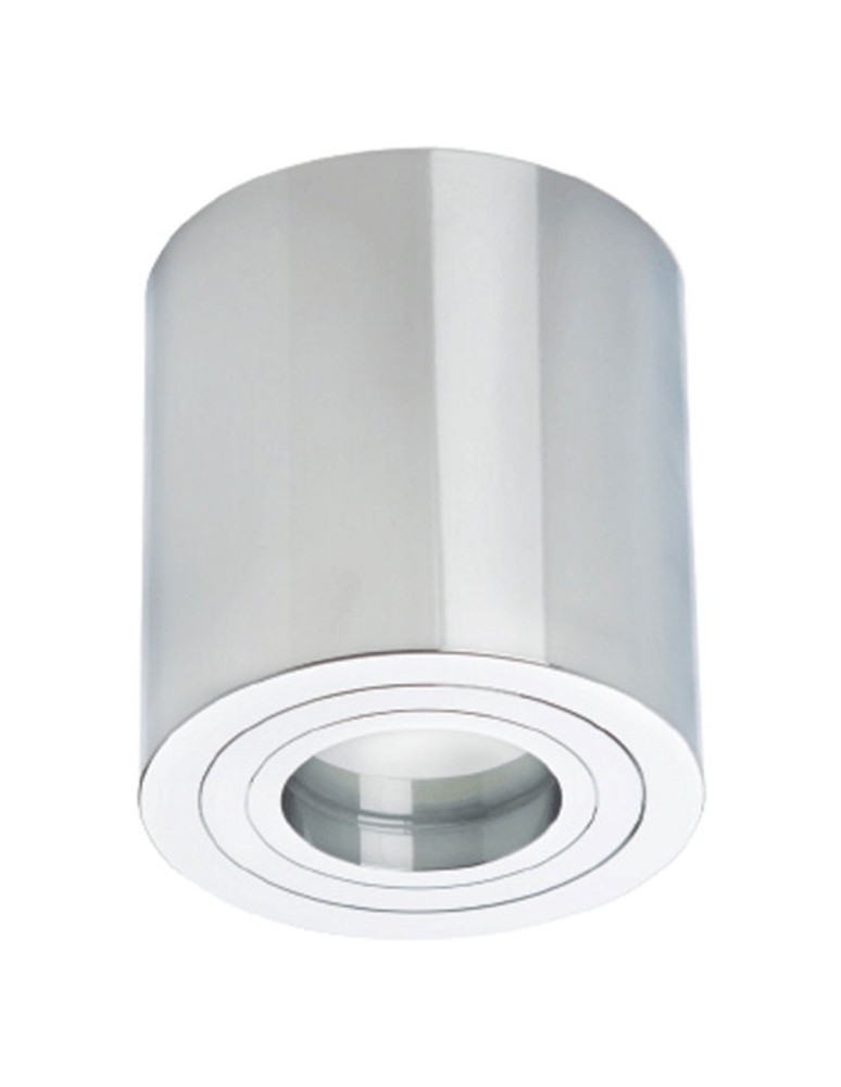 Ceiling luminaires for replaceable light source - Light Prestige Faro XL chrome GU10 chrome surface-mounted luminaire LP-1464/1SM XL CH - product kolory-swiatla.pl 1