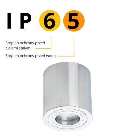 Light Prestige Faro XL oprawa natynkowa chrom GU10 chrom LP-1464/1SM XL CH