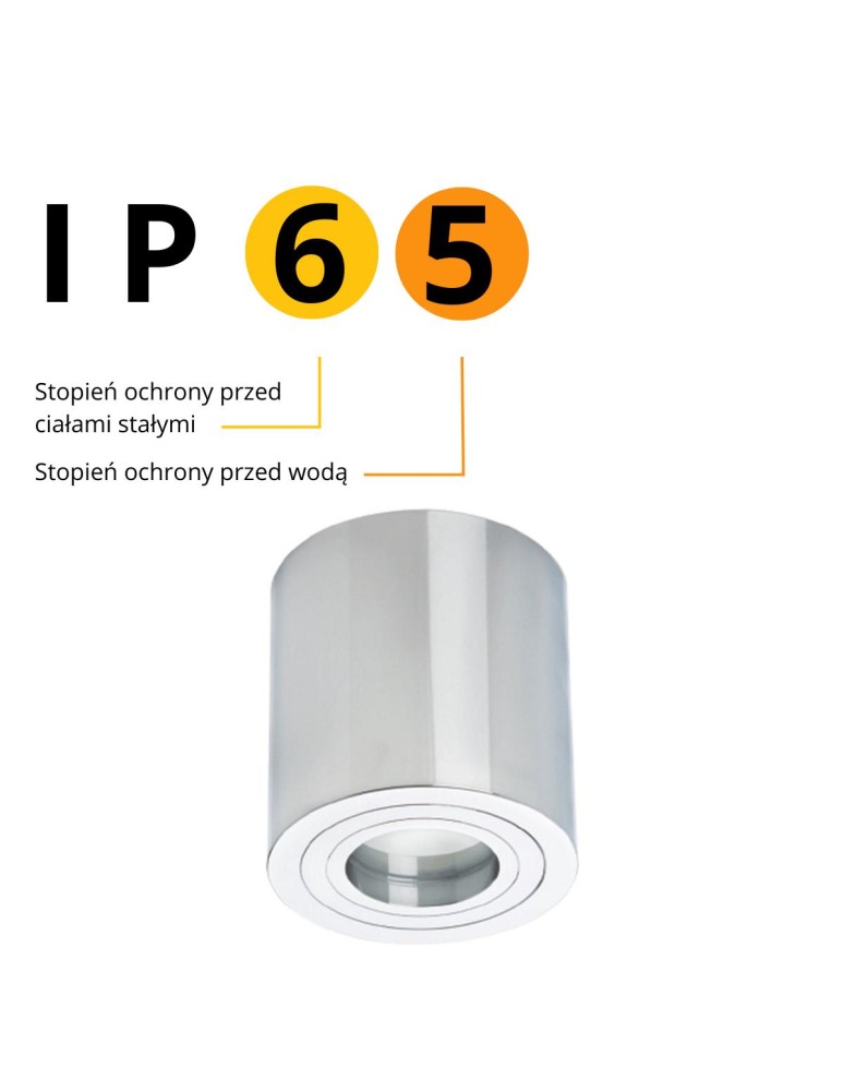 Ceiling luminaires for replaceable light source - Light Prestige Faro XL chrome GU10 chrome surface-mounted luminaire LP-1464/1SM XL CH - product kolory-swiatla.pl 3