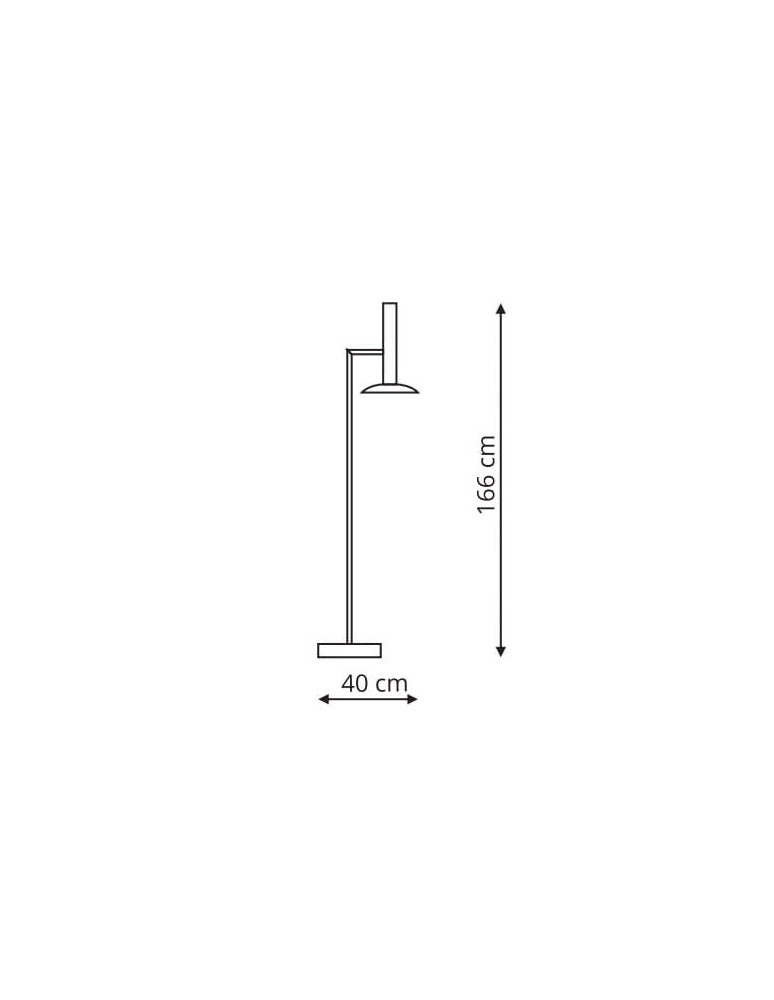 LED floor lamps - Light Prestige HAT floor lamp white LED white LP-1661/1F WH - product kolory-swiatla.pl 2