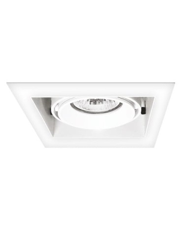 Light Prestige Merano 1xGU10 flush mount with frame LP-2790/1RS WH frame