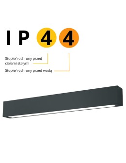 Light Prestige Ibros medium CCT ceiling lamp 1xLED black IP44 LP-7001/1C BK-63 18 CCT. - product 2
