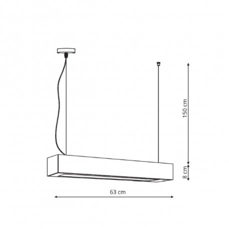 Light Prestige Lampa wisząca Ibros średnia 18W CCT IP20 1xLED biała LP-7001/1P 20 WH-63 18 CCT