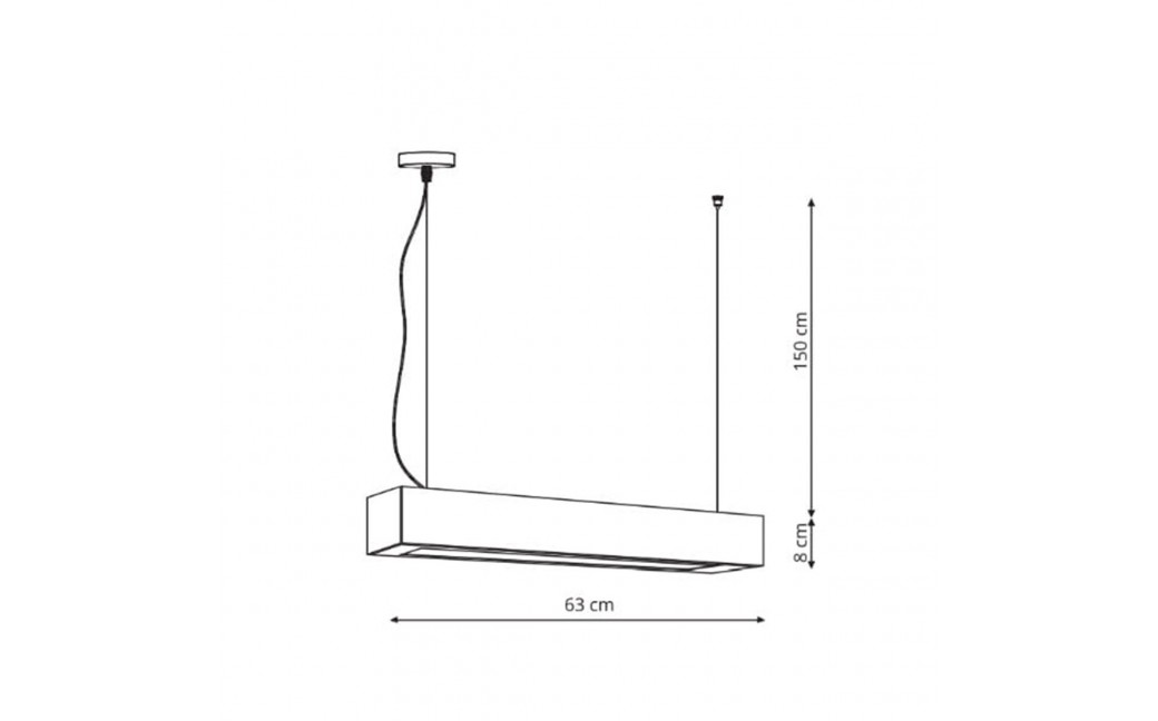 Light Prestige Lampa wisząca Ibros średnia 18W CCT IP20 1xLED biała LP-7001/1P 20 WH-63 18 CCT