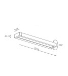 Bathroom wall lamps - Light Prestige Cargo moving wall lamp white IP44 LED white LP-1173/1W 20W WH - product 4