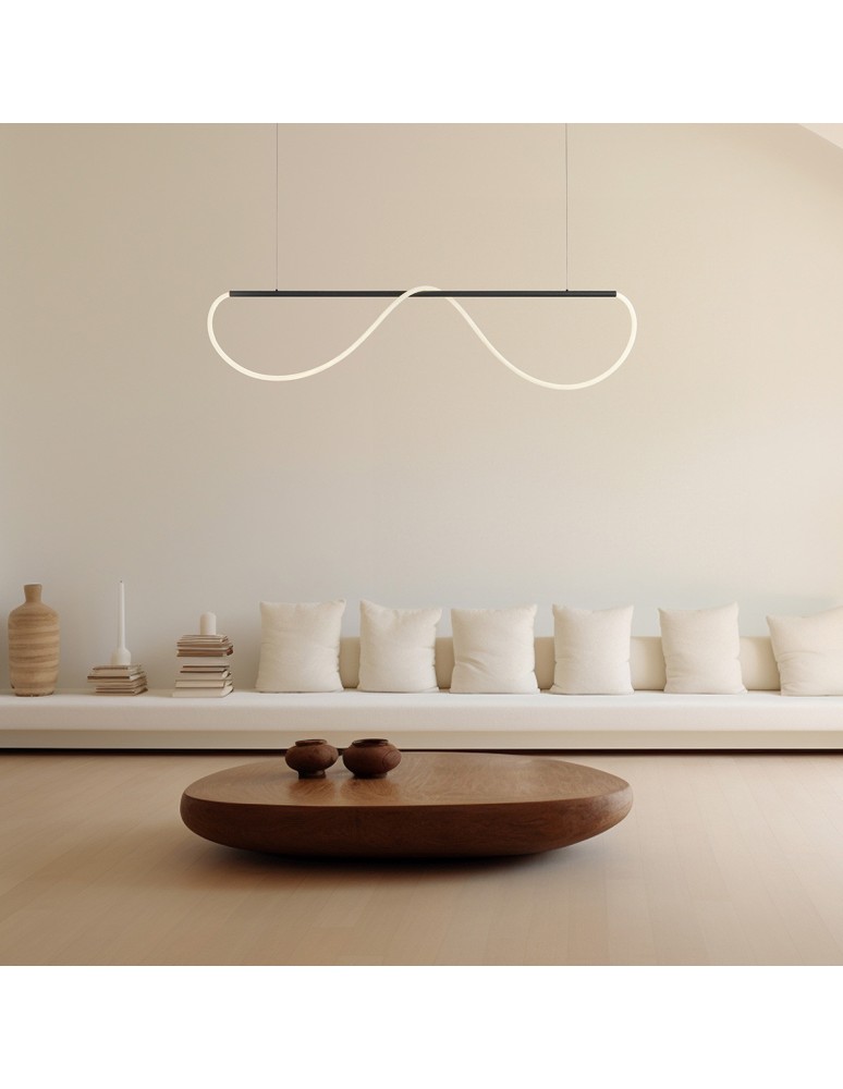 Pendant lamps over the island - Light Prestige Meleca S 1xLED LP-2345/1P S BK pendant lamp - product kolory-swiatla.pl 2