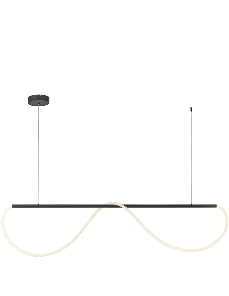 Pendant lamps over the island - Light Prestige Meleca M 1xLED LP-2345/1P M BK CCT pendant lamp - product kolory-swiatla.pl 4