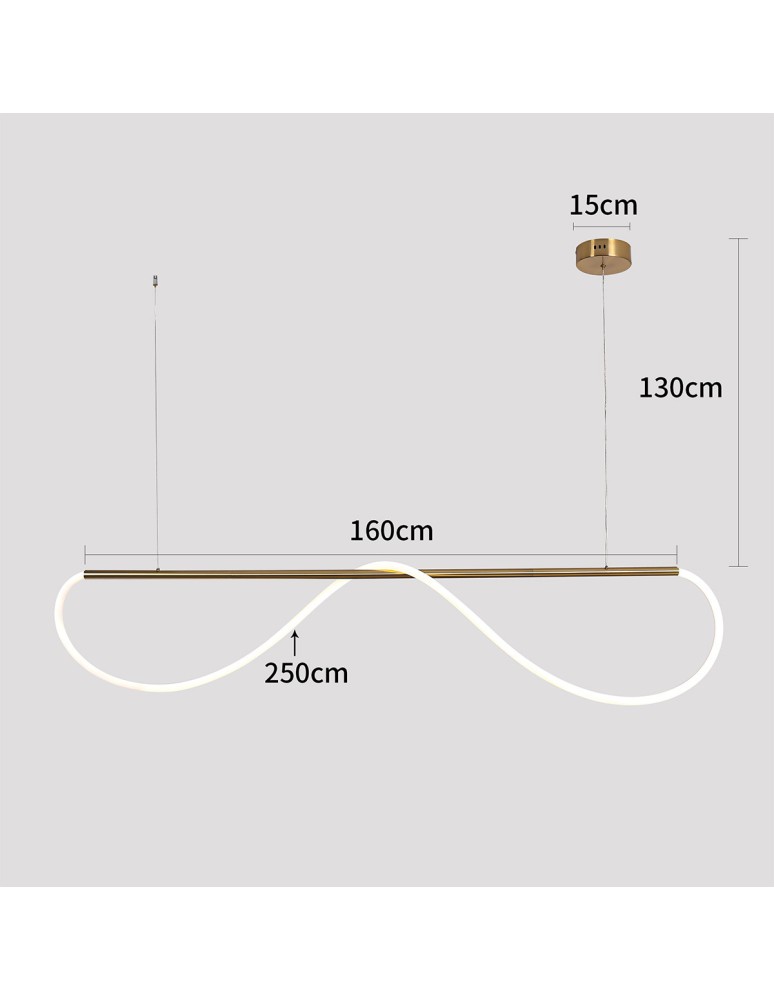 Pendant lamps over the island - Light Prestige Meleca M 1xLED LP-2345/1P M BK CCT pendant lamp - product kolory-swiatla.pl 10