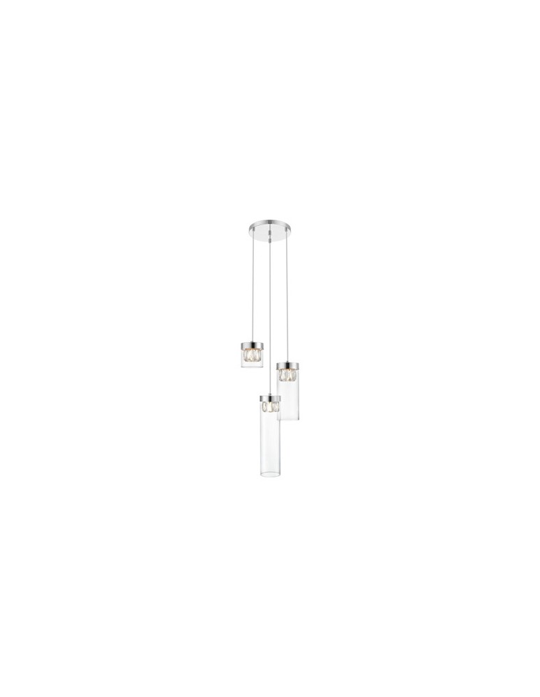 Triple pendant lamps - Zuma Line GEM 3xG9 Chrome P0389-03D-F4AC Pendant. - product kolory-swiatla.pl 1
