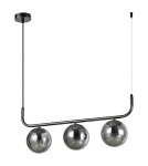 Pendant lamps spheres - Light Prestige Alisa pendant lamp graphite 3xE14 LP-005/3L graphite - product 1