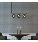 Pendant lamps spheres - Light Prestige Alisa pendant lamp graphite 3xE14 LP-005/3L graphite - product 3