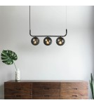 Pendant lamps spheres - Light Prestige Alisa pendant lamp graphite 3xE14 LP-005/3L graphite - product 4