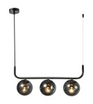Pendant lamps spheres - Light Prestige Alisa pendant lamp graphite 3xE14 LP-005/3L graphite - product 6