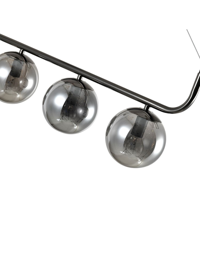 Pendant lamps spheres - Light Prestige Alisa pendant lamp graphite 3xE14 LP-005/3L graphite - product kolory-swiatla.pl 7