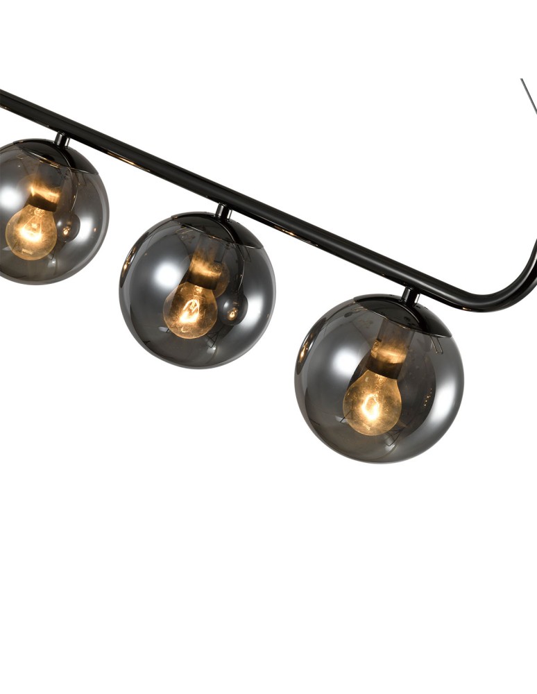 Pendant lamps spheres - Light Prestige Alisa pendant lamp graphite 3xE14 LP-005/3L graphite - product kolory-swiatla.pl 8