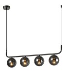 Pendant lamps spheres - Light Prestige Alisa Graphite 4xE14 LP-005/4L Graphite Pendant Lamp - product 1