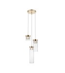 Triple pendant lamps - Zuma Line GEM 3xG9 Gold P0389-03D-F7AC Pendant. - product 1