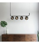 Pendant lamps spheres - Light Prestige Alisa Graphite 4xE14 LP-005/4L Graphite Pendant Lamp - product 4