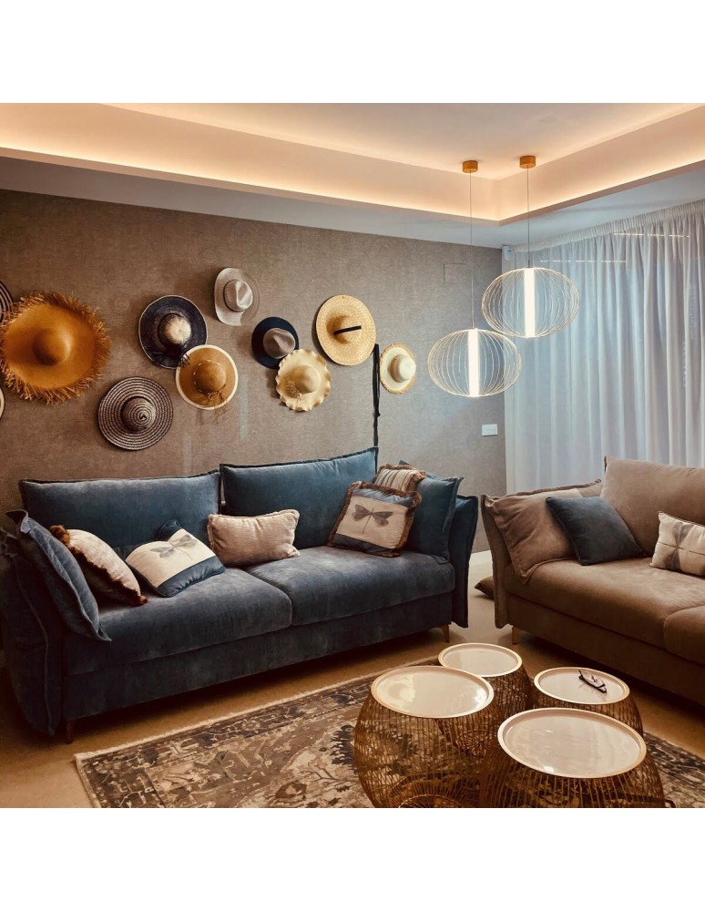 LED pendant lamps - Light Prestige Treviso pendant large gold LED gold LP-798/1P L GD - product kolory-swiatla.pl 3