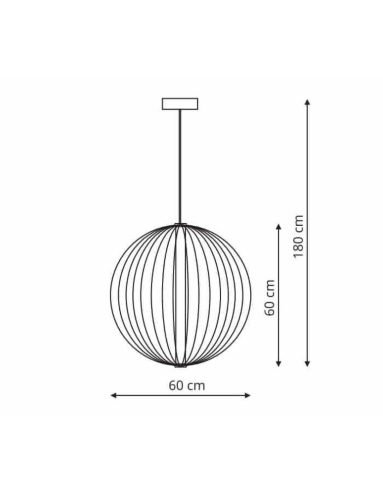 LED pendant lamps - Light Prestige Treviso pendant large gold LED gold LP-798/1P L GD - product kolory-swiatla.pl 5