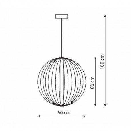 Light Prestige Treviso wisząca duża złota LED złoty LP-798/1P L GD