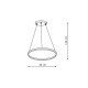 Light Prestige Lampa wisząca Ring mały CCT 1xLED czarny LP-909/1P S BK CCT