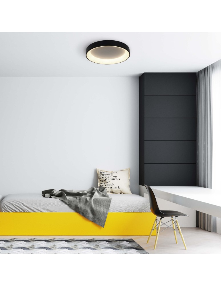 LED ceiling lamps - Light Prestige Plafond Georgia 1xLED black LP-049/1C BK CCT - product kolory-swiatla.pl 2