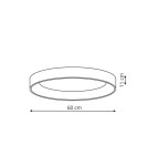 LED ceiling lamps - Light Prestige Plafond Georgia 1xLED black LP-049/1C BK CCT - product 5