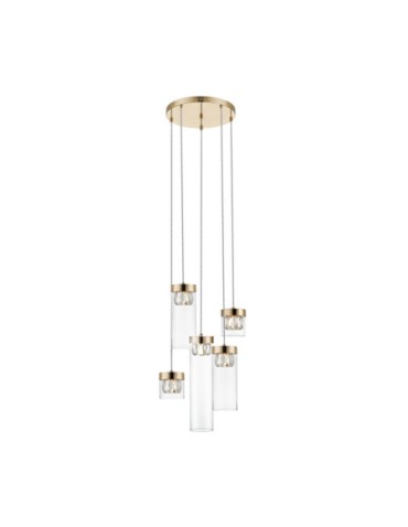 Zuma Line GEM 5xG9 Gold 0389-05D-F7AC Pendant.