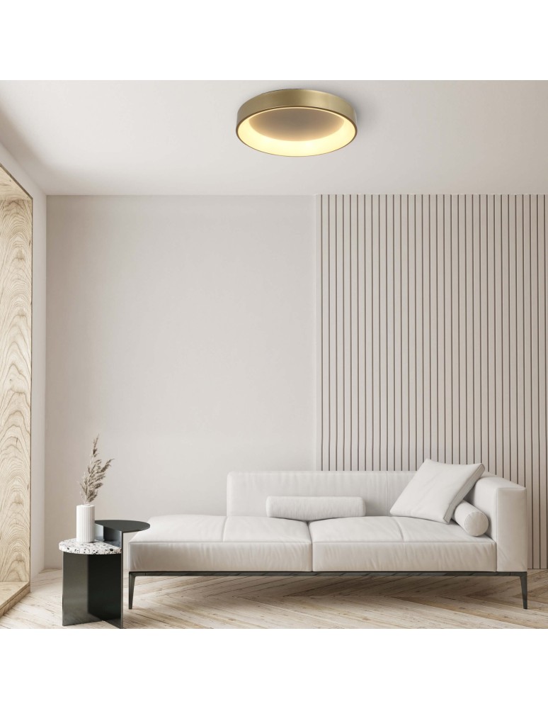 LED ceiling lamps - Light Prestige Plafond Georgia 1xLED gold LP-049/1C GD CCT - product kolory-swiatla.pl 2