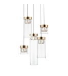Glamour pendant lamps - Zuma Line GEM 5xG9 Gold 0389-05D-F7AC Pendant. - product 2